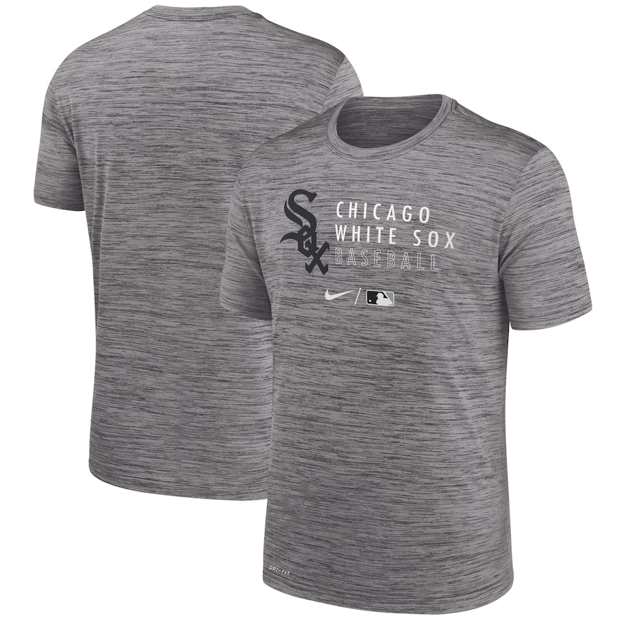 Men's Chicago White Sox Nike Heathered Gray Authentic Collection Velocity Practice Performance T-Shirt Men's Chicago White Sox Nike Heathered Gray Authentic Collection Velocity Practice Performance T-Shirt