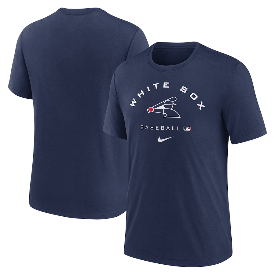 Men's Chicago White Sox Nike Navy Authentic Collection Tri-Blend Performance T-Shirt Men's Chicago White Sox Nike Navy Authentic Collection Tri-Blend Performance T-Shirt