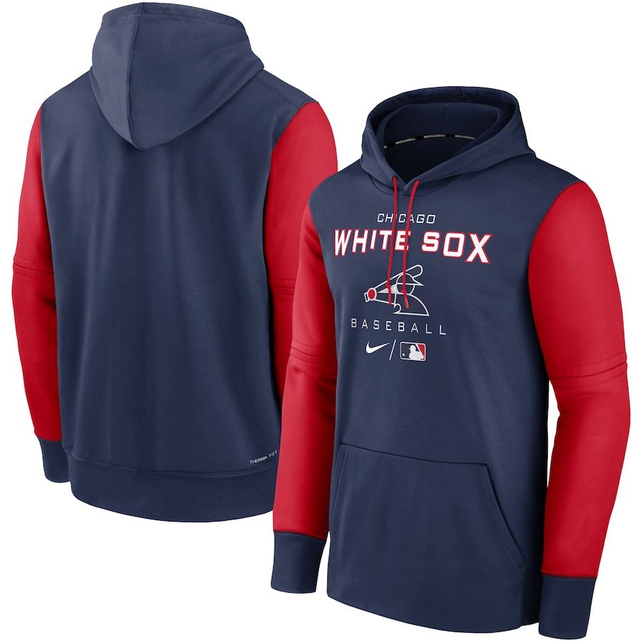 Men's Chicago White Sox Nike Navy/Red Authentic Collection Performance Hoodie Men's Chicago White Sox Nike Navy/Red Authentic Collection Performance Hoodie