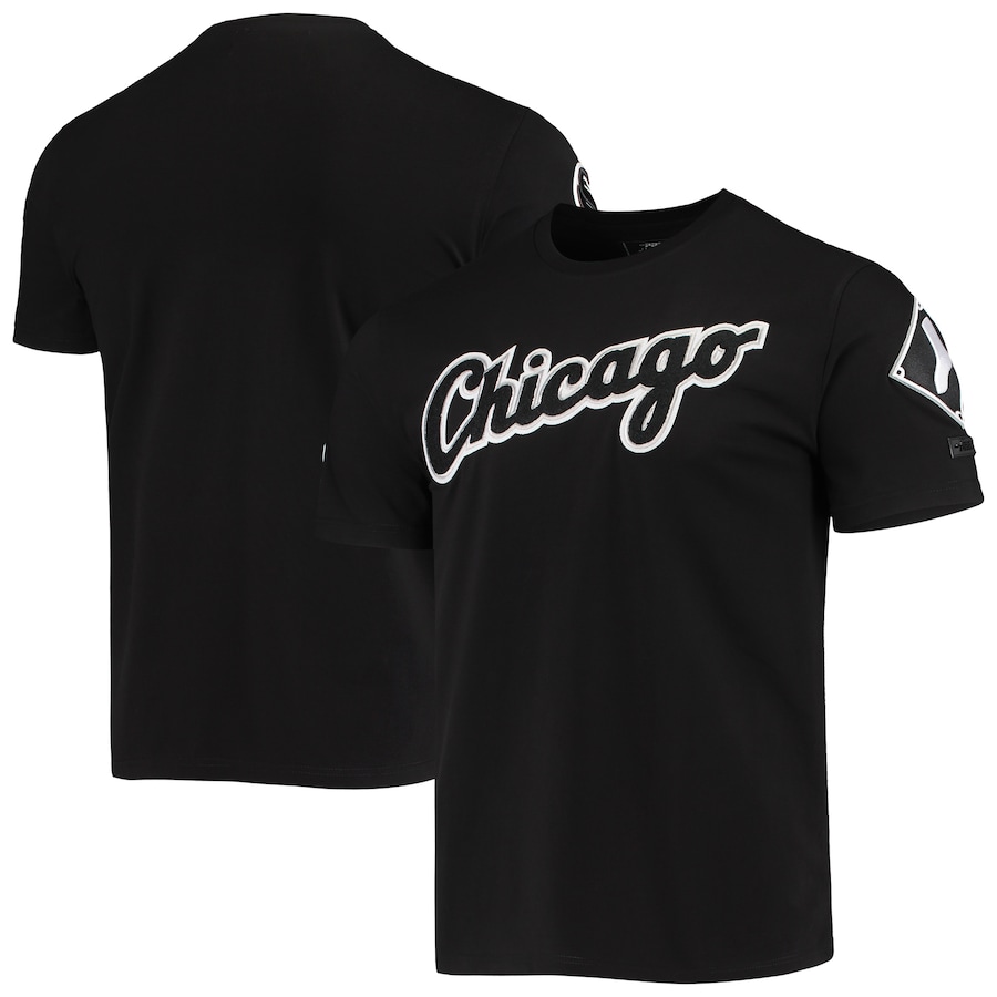 Men's Chicago White Sox Pro Standard Black Team Logo T-Shirt Men's Chicago White Sox Pro Standard Black Team Logo T-Shirt