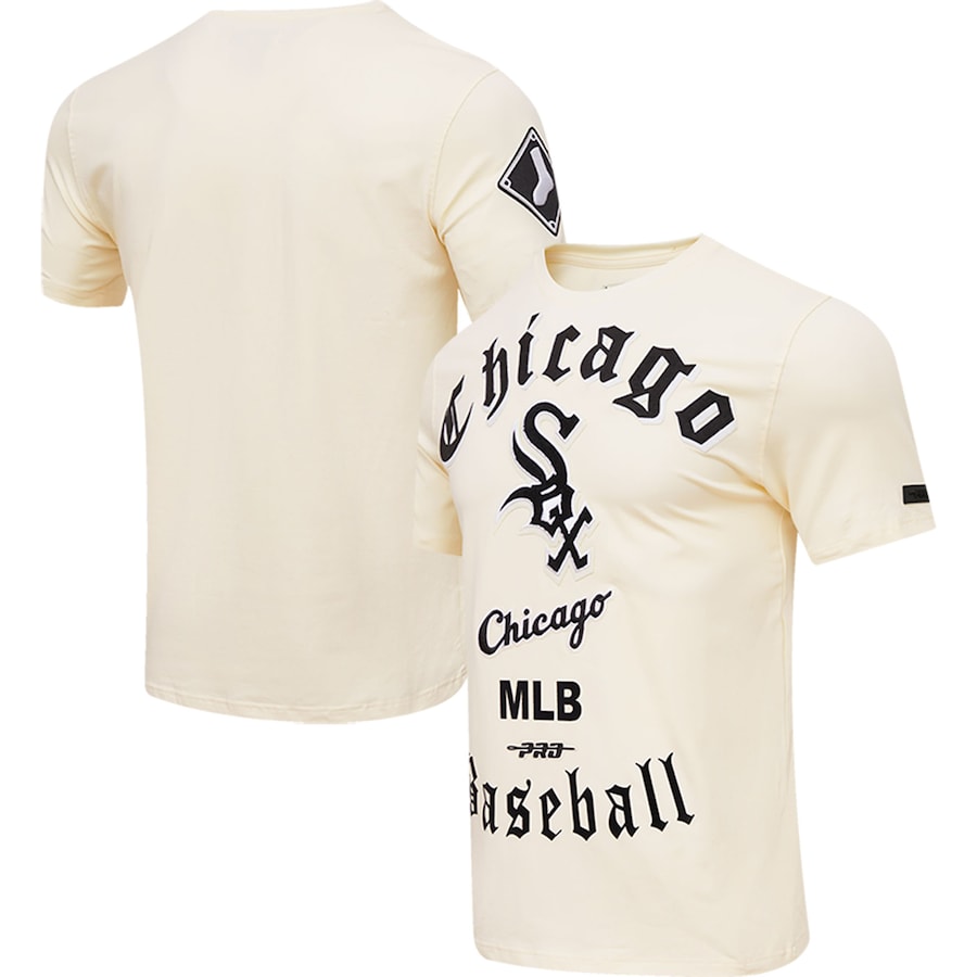 Men's Chicago White Sox Pro Standard Cream Cooperstown Collection Old English T-Shirt Men's Chicago White Sox Pro Standard Cream Cooperstown Collection Old English T-Shirt