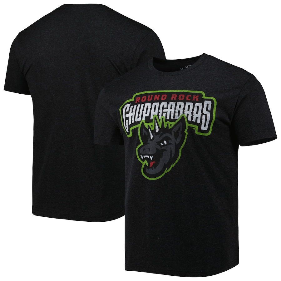 Men's Chupacabras de Round Rock Black Copa de la Diversion Home Tri-Blend T-Shirt