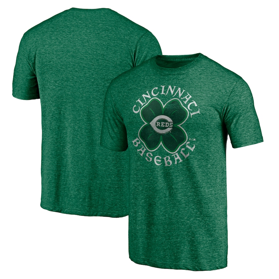 Men's Cincinnati Reds Kelly Green Celtic T-Shirt Men's Cincinnati Reds Kelly Green Celtic T-Shirt
