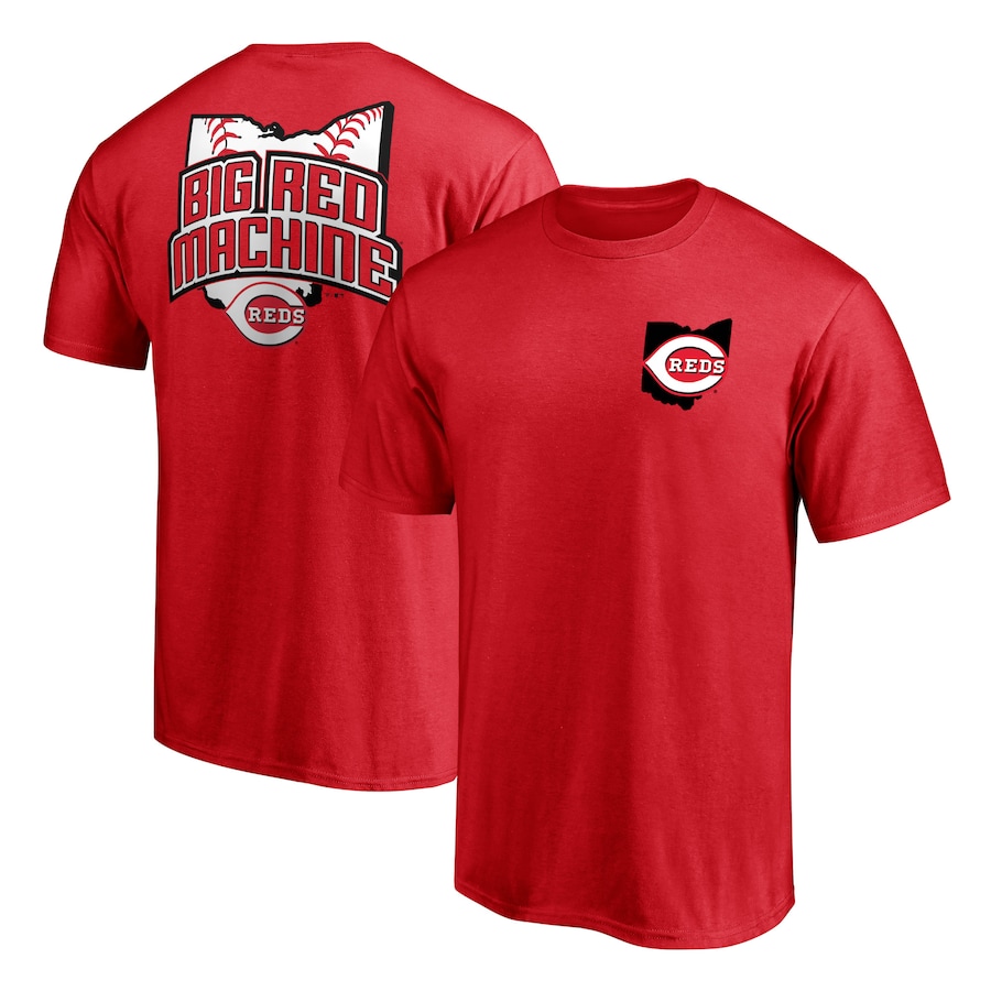 Men's Cincinnati Reds Red Hometown Collection Big Red Machine Logo T-Shirt Men's Cincinnati Reds Red Hometown Collection Big Red Machine Logo T-Shirt