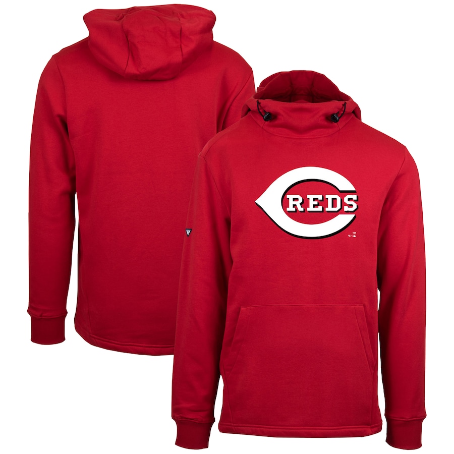 Men's Cincinnati Reds Levelwear Red Shift Sportswear Core Logo Pullover Hoodie Men's Cincinnati Reds Levelwear Red Shift Sportswear Core Logo Pullover Hoodie
