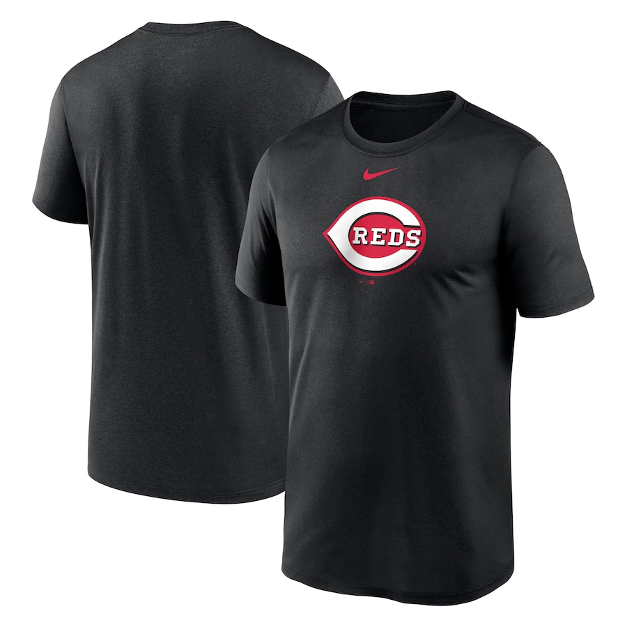 Men's Cincinnati Reds Nike Black New Legend Logo T-Shirt Men's Cincinnati Reds Nike Black New Legend Logo T-Shirt