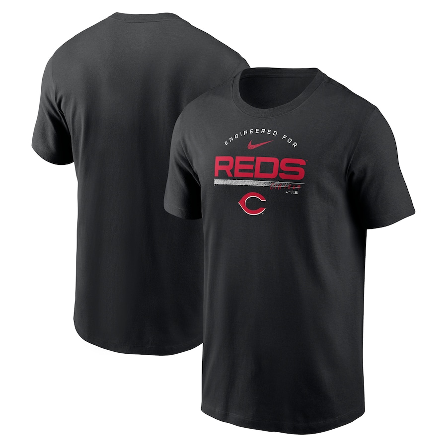 Men's Cincinnati Reds Nike Black Team Engineered Performance T-Shirt