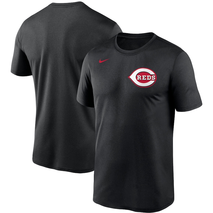 Men's Cincinnati Reds Nike Black Wordmark Legend T-Shirt Men's Cincinnati Reds Nike Black Wordmark Legend T-Shirt