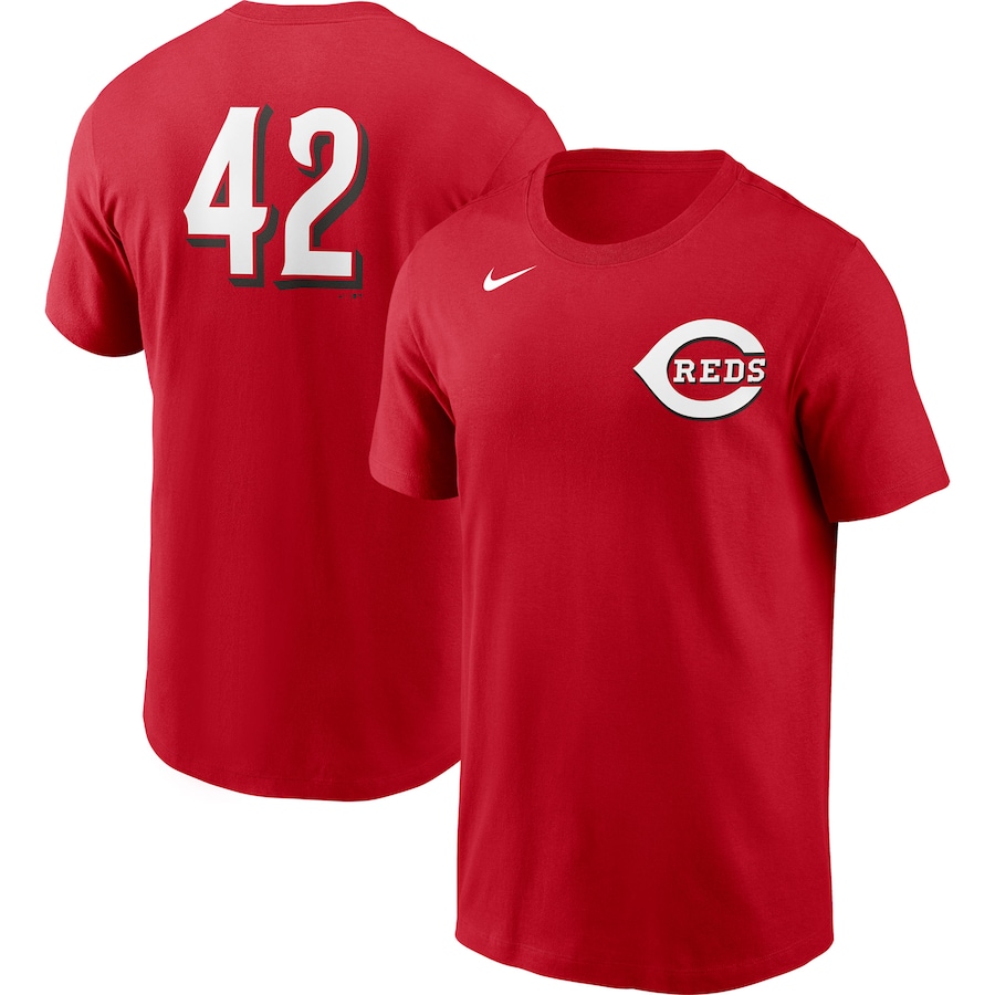Men's Cincinnati Reds Nike Red Jackie Robinson Day Team 42 T-Shirt