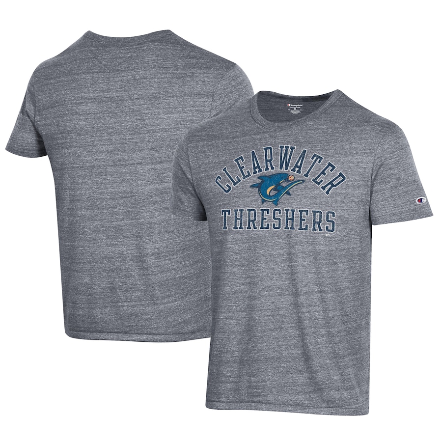 Men's Clearwater Threshers Champion Gray Ultimate Tri-Blend T-Shirt