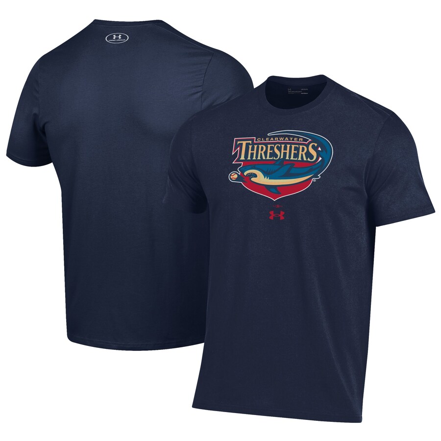 Men's Clearwater Threshers Under Armour Navy Performance T-Shirt