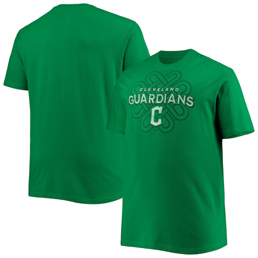 Men's Cleveland Guardians Kelly Green Celtic T-Shirt Men's Cleveland Guardians Kelly Green Celtic T-Shirt