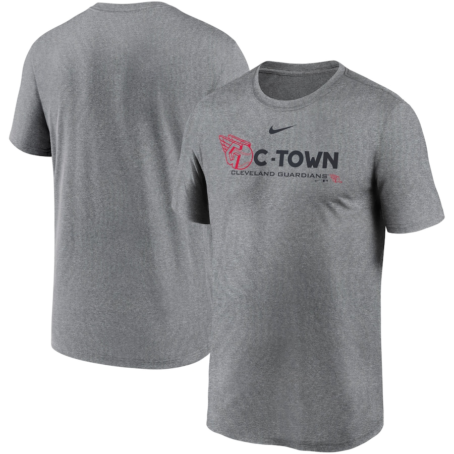Men's Cleveland Guardians Nike Heathered Charcoal Local Rep Legend Performance T-Shirt Men's Cleveland Guardians Nike Heathered Charcoal Local Rep Legend Performance T-Shirt