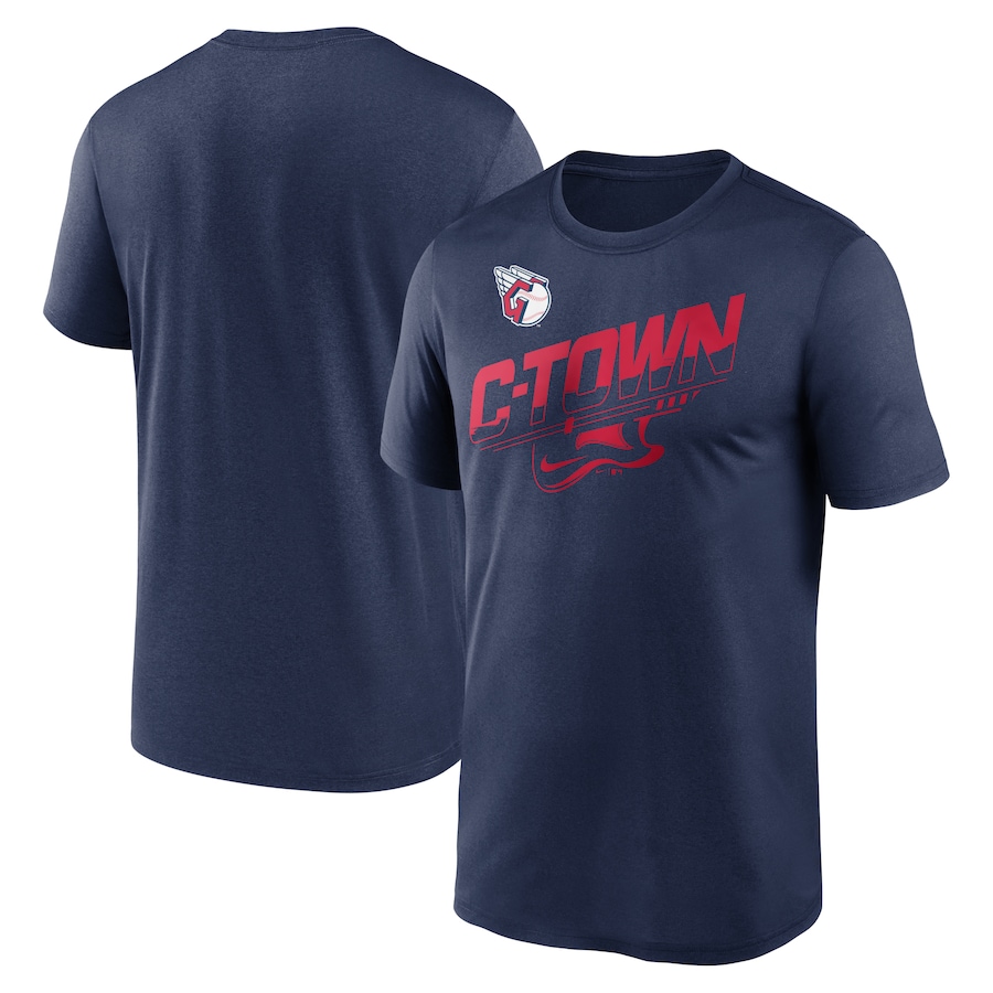 Men's Cleveland Guardians Nike Navy Local Club Rep Performance T-Shirt Men's Cleveland Guardians Nike Navy Local Club Rep Performance T-Shirt