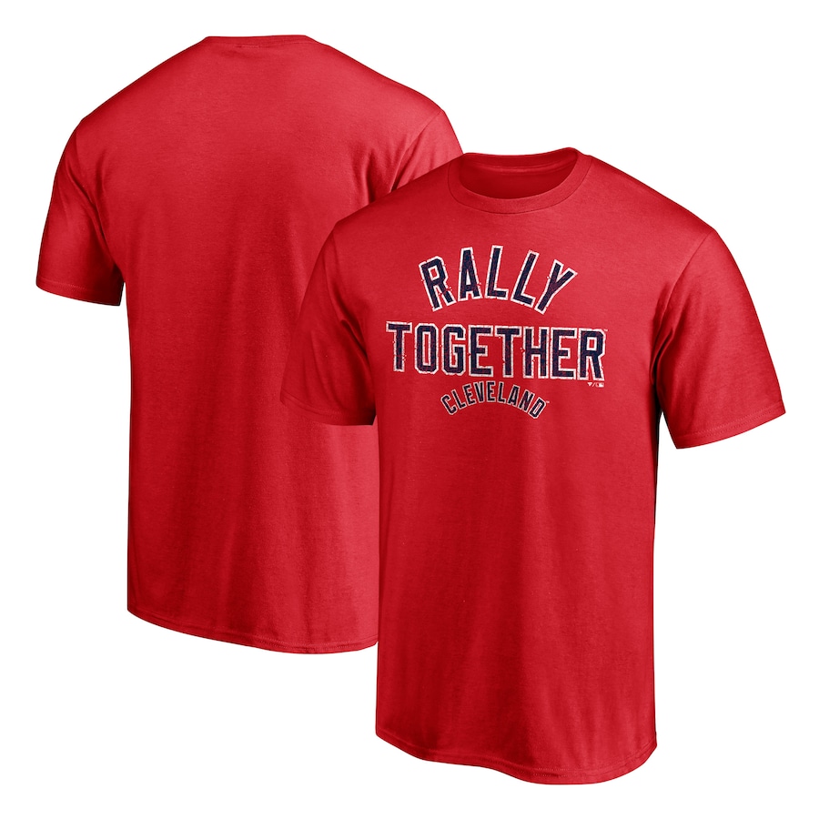 Men's Cleveland Indians Red Hometown Paint The Black T-Shirt Men's Cleveland Indians Red Hometown Paint The Black T-Shirt
