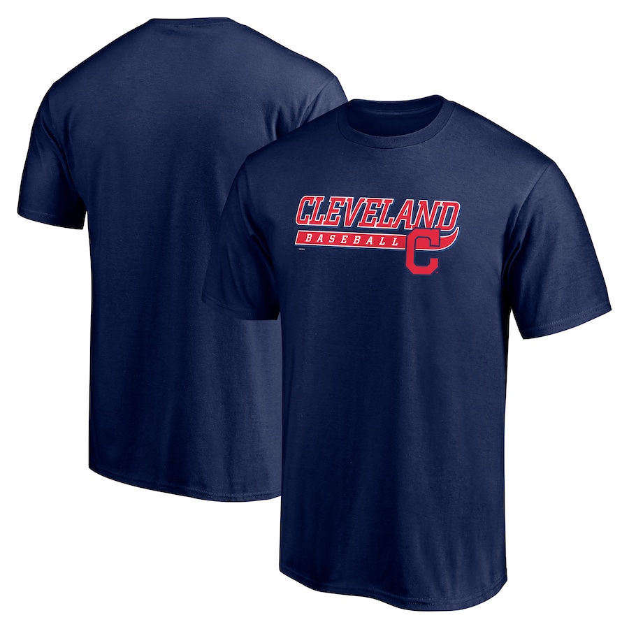 Men's Cleveland Indians Navy Take the Lead T-Shirt Men's Cleveland Indians Navy Take the Lead T-Shirt