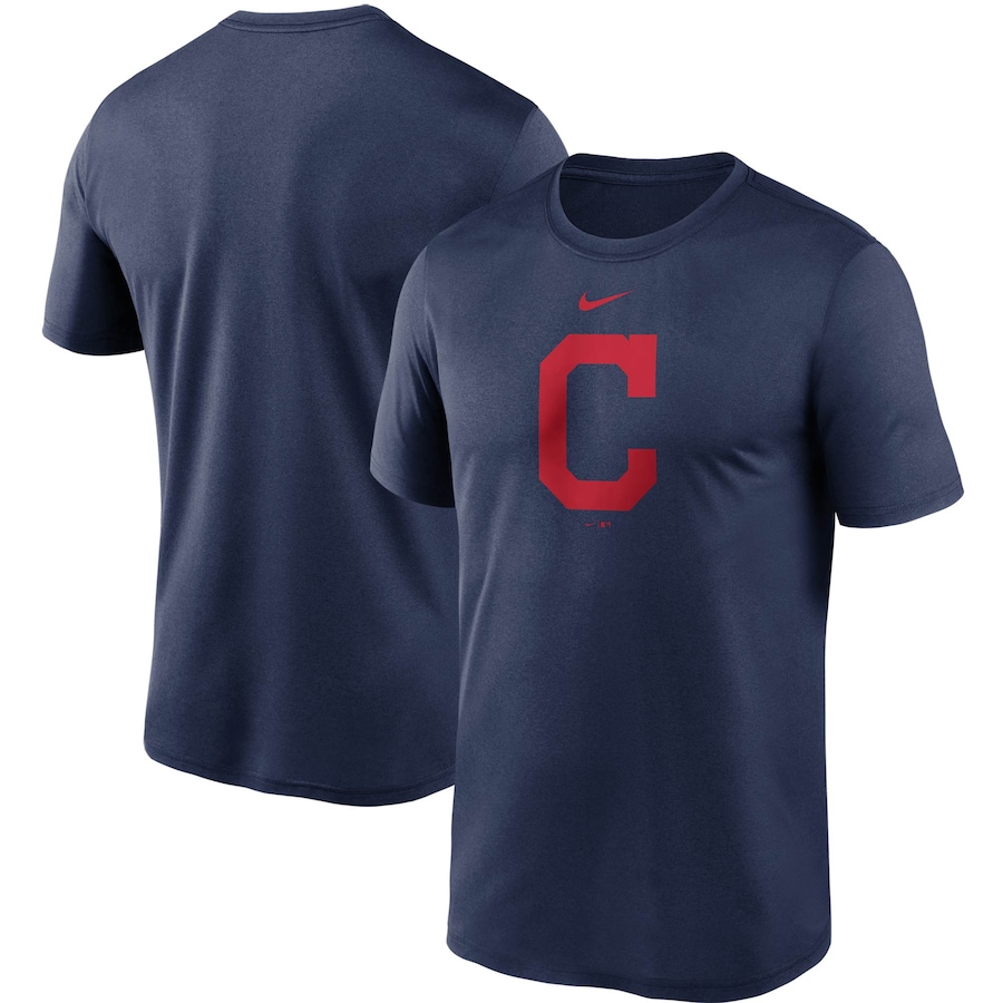 Men's Cleveland Indians Nike Navy Large Logo Legend Performance T-Shirt Men's Cleveland Indians Nike Navy Large Logo Legend Performance T-Shirt