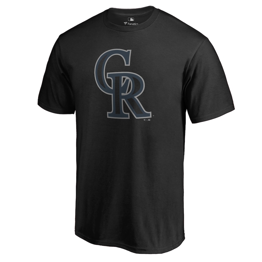 Men's Colorado Rockies Black Taylor T-Shirt Men's Colorado Rockies Black Taylor T-Shirt