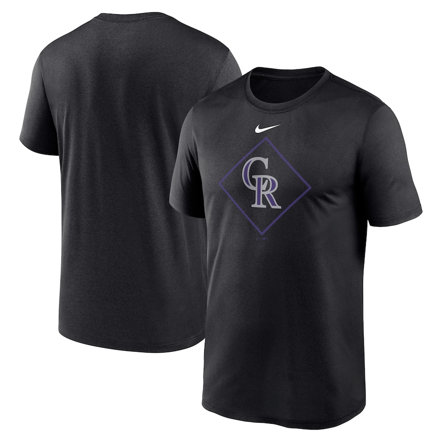 Men's Colorado Rockies Nike Black Legend Icon Performance T-Shirt