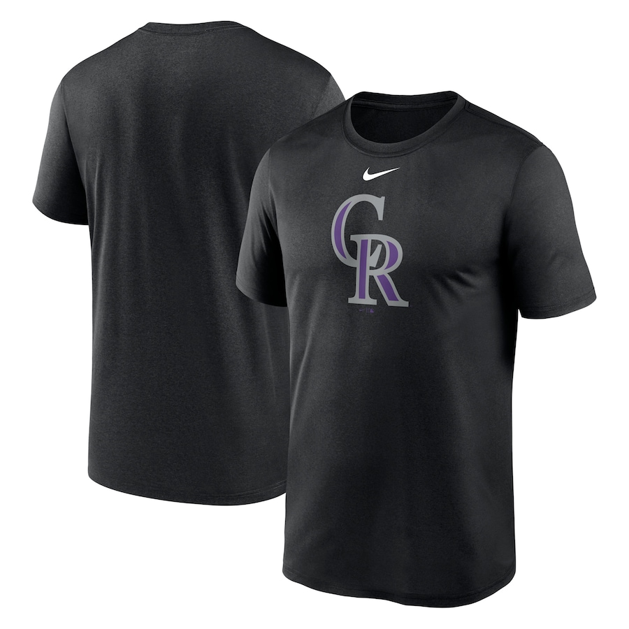Men's Colorado Rockies Nike Black New Legend Logo T-Shirt Men's Colorado Rockies Nike Black New Legend Logo T-Shirt
