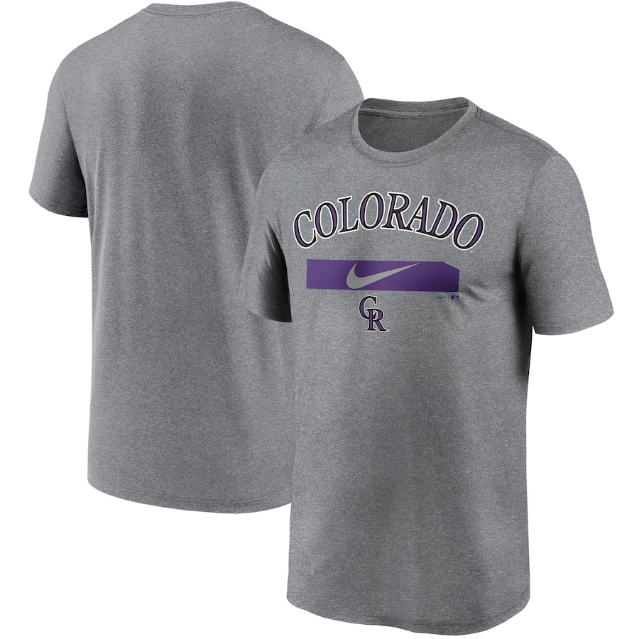 Men's Colorado Rockies Nike Gray City Legend Practice Performance T-Shirt Men's Colorado Rockies Nike Gray City Legend Practice Performance T-Shirt
