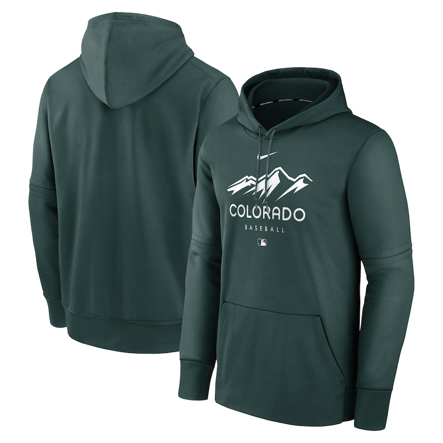 Men's Colorado Rockies Nike Green City Connect Pregame Performance Pullover Hoodie Men's Colorado Rockies Nike Green City Connect Pregame Performance Pullover Hoodie