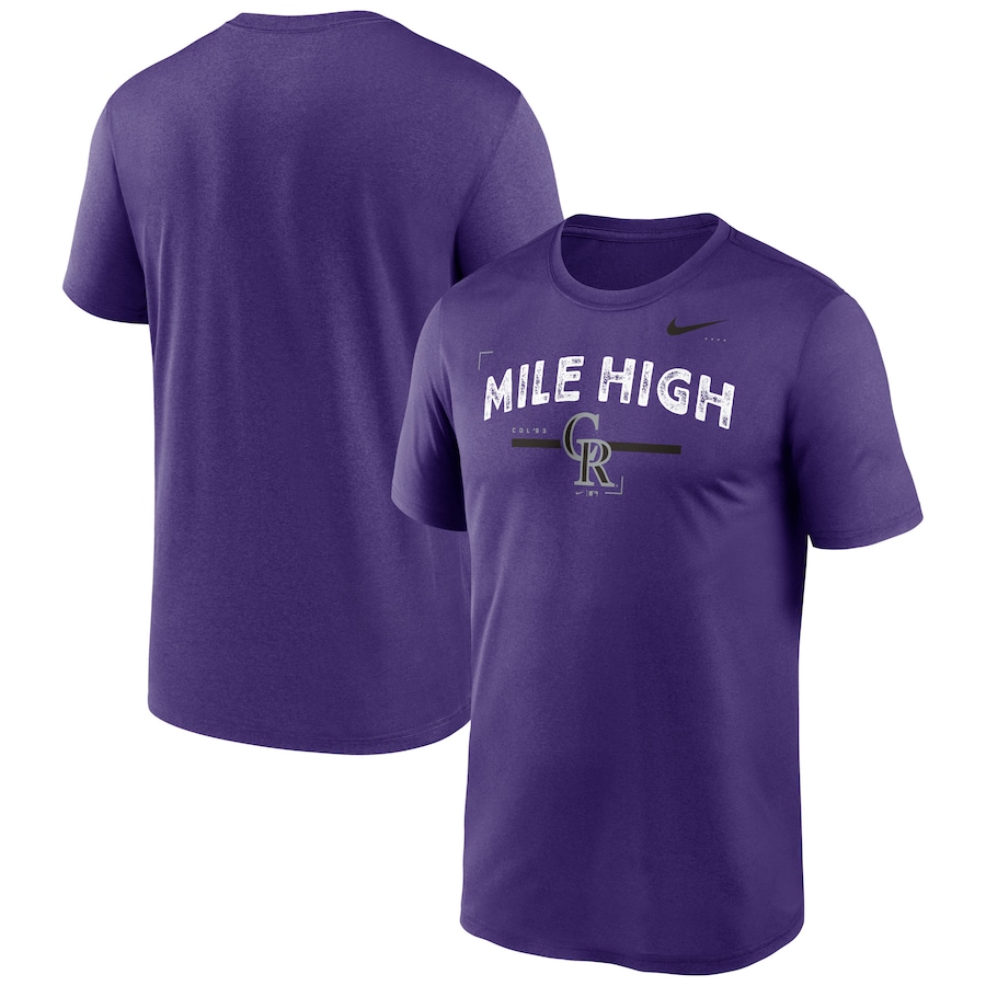 Men's Colorado Rockies Nike Purple Local Legend T-Shirt Men's Colorado Rockies Nike Purple Local Legend T-Shirt