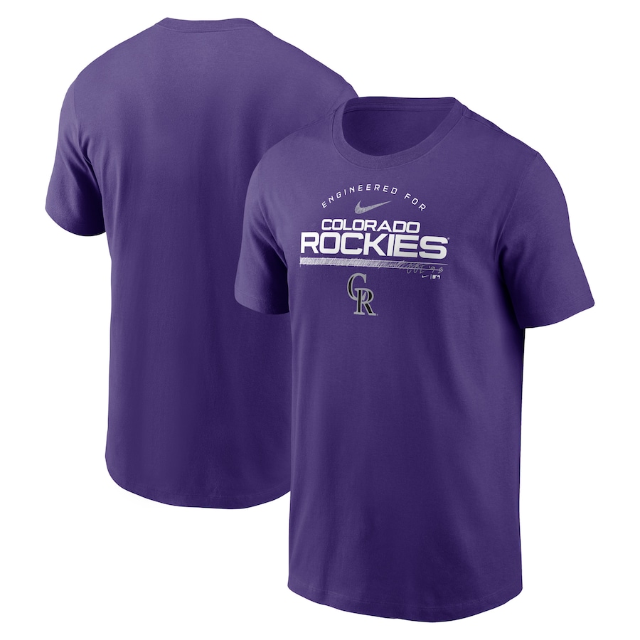 Men's Colorado Rockies Nike Purple Team Engineered Performance T-Shirt Men's Colorado Rockies Nike Purple Team Engineered Performance T-Shirt
