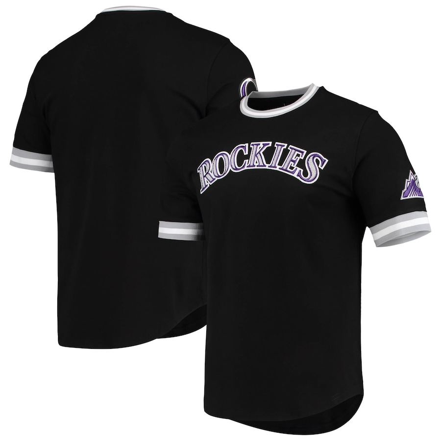 Men's Colorado Rockies Pro Standard Black Team T-Shirt Men's Colorado Rockies Pro Standard Black Team T-Shirt