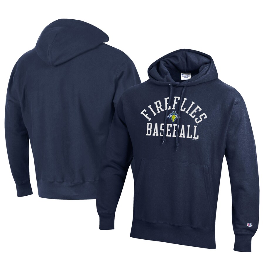 Men's Columbia Fireflies Champion Navy Baseball Reverse Weave Pullover Hoodie Men's Columbia Fireflies Champion Navy Baseball Reverse Weave Pullover Hoodie