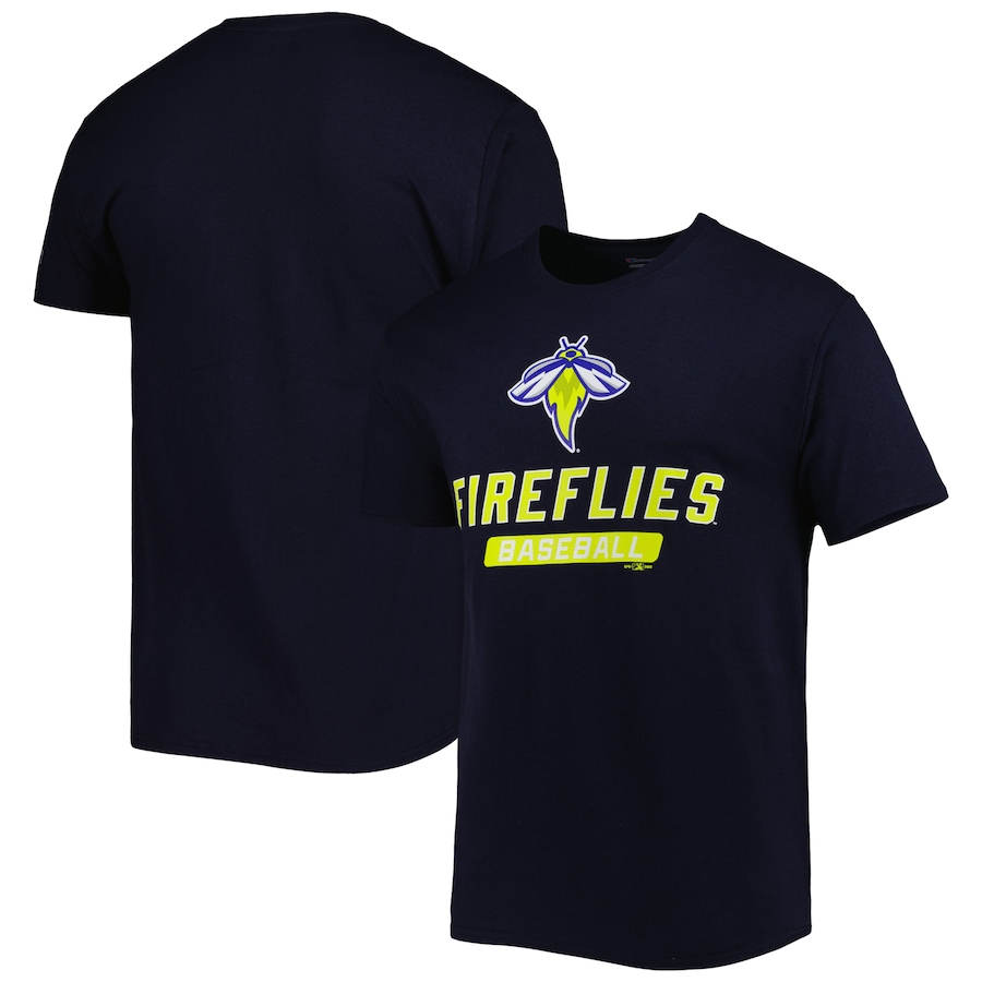 Men's Columbia Fireflies Champion Navy Jersey T-Shirt Men's Columbia Fireflies Champion Navy Jersey T-Shirt