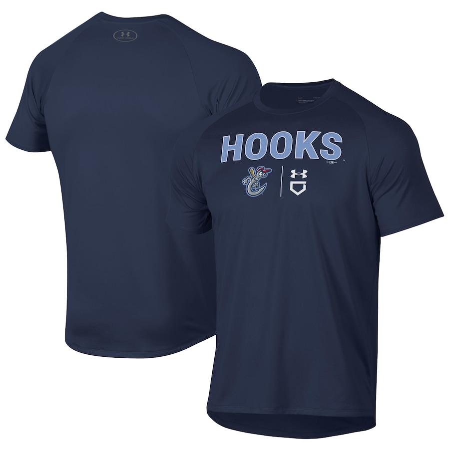 Men's Corpus Christi Hooks Under Armour Navy Tech T-Shirt Men's Corpus Christi Hooks Under Armour Navy Tech T-Shirt