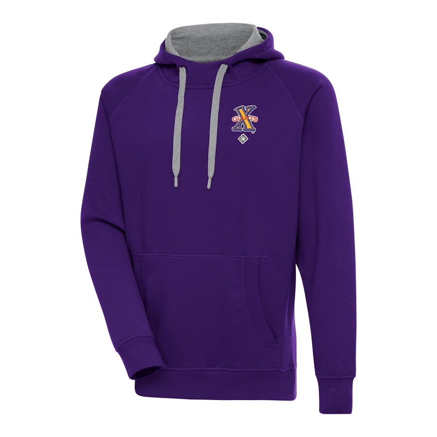 Men's Cuban Giants Antigua Purple Victory Pullover Hoodie Men's Cuban Giants Antigua Purple Victory Pullover Hoodie