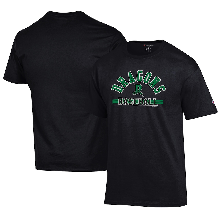 Men's Dayton Dragons Champion Black Jersey T-Shirt Men's Dayton Dragons Champion Black Jersey T-Shirt