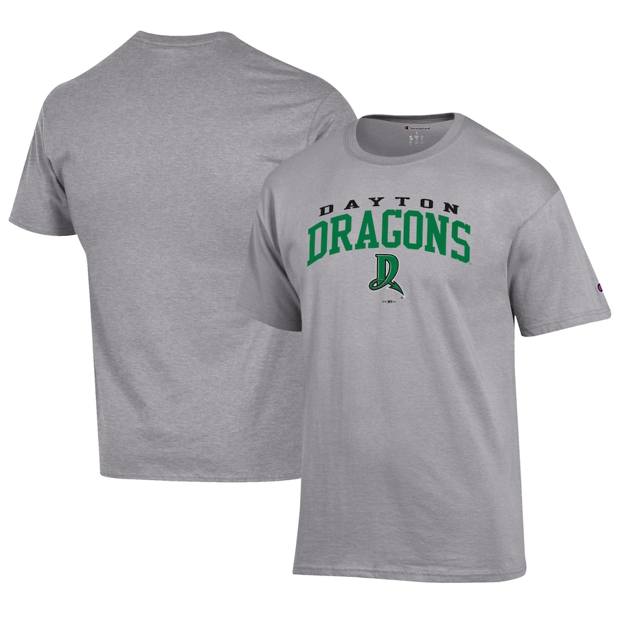 Men's Dayton Dragons Champion Gray Jersey T-Shirt Men's Dayton Dragons Champion Gray Jersey T-Shirt