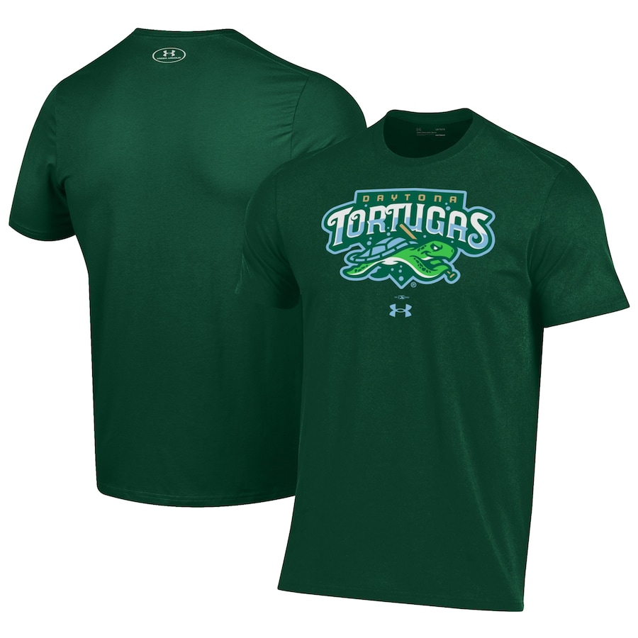 Men's Daytona Tortugas Under Armour Green Performance T-Shirt Men's Daytona Tortugas Under Armour Green Performance T-Shirt