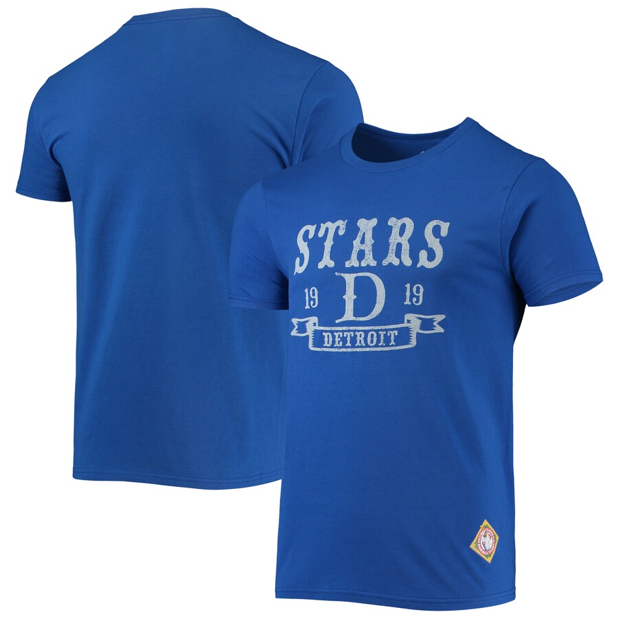 Men's Detroit Stars Stitches Royal Negro League Wordmark T-Shirt Men's Detroit Stars Stitches Royal Negro League Wordmark T-Shirt
