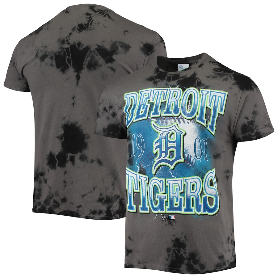 Men's Detroit Tigers '47 Charcoal Wonder Boy Vintage Tubular T-Shirt Men's Detroit Tigers '47 Charcoal Wonder Boy Vintage Tubular T-Shirt