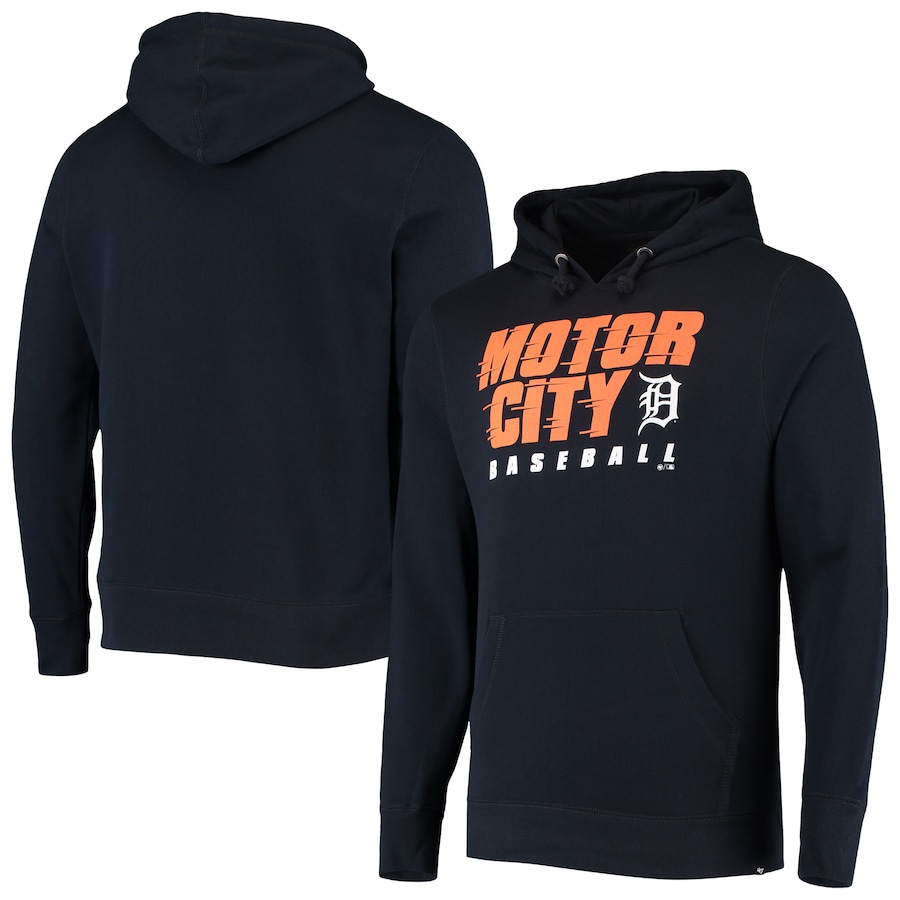 Men's Detroit Tigers '47 Navy Local Headline Pullover Hoodie