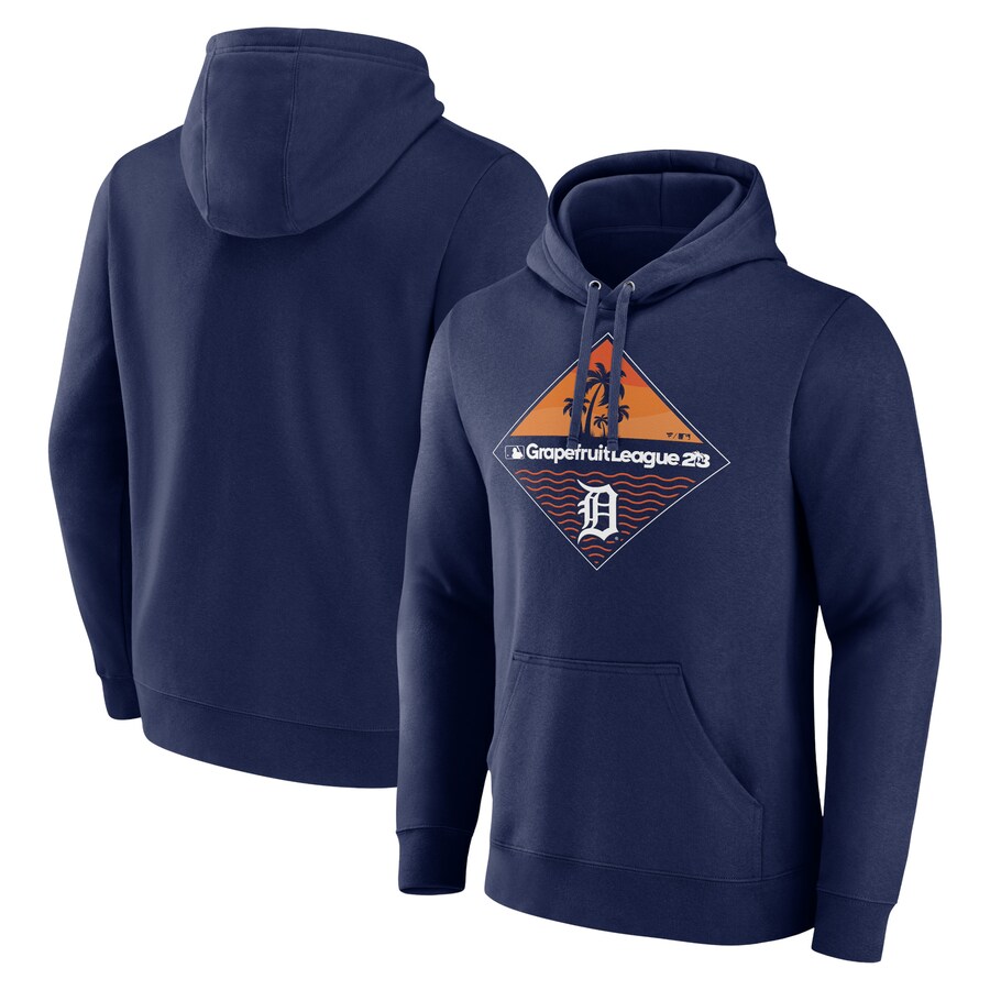 Men's Detroit Tigers Navy 2023 MLB Spring Training Diamond Pullover Hoodie Men's Detroit Tigers Navy 2023 MLB Spring Training Diamond Pullover Hoodie