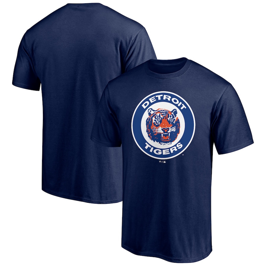 Men's Detroit Tigers Navy Cooperstown Collection Huntington Team T-Shirt