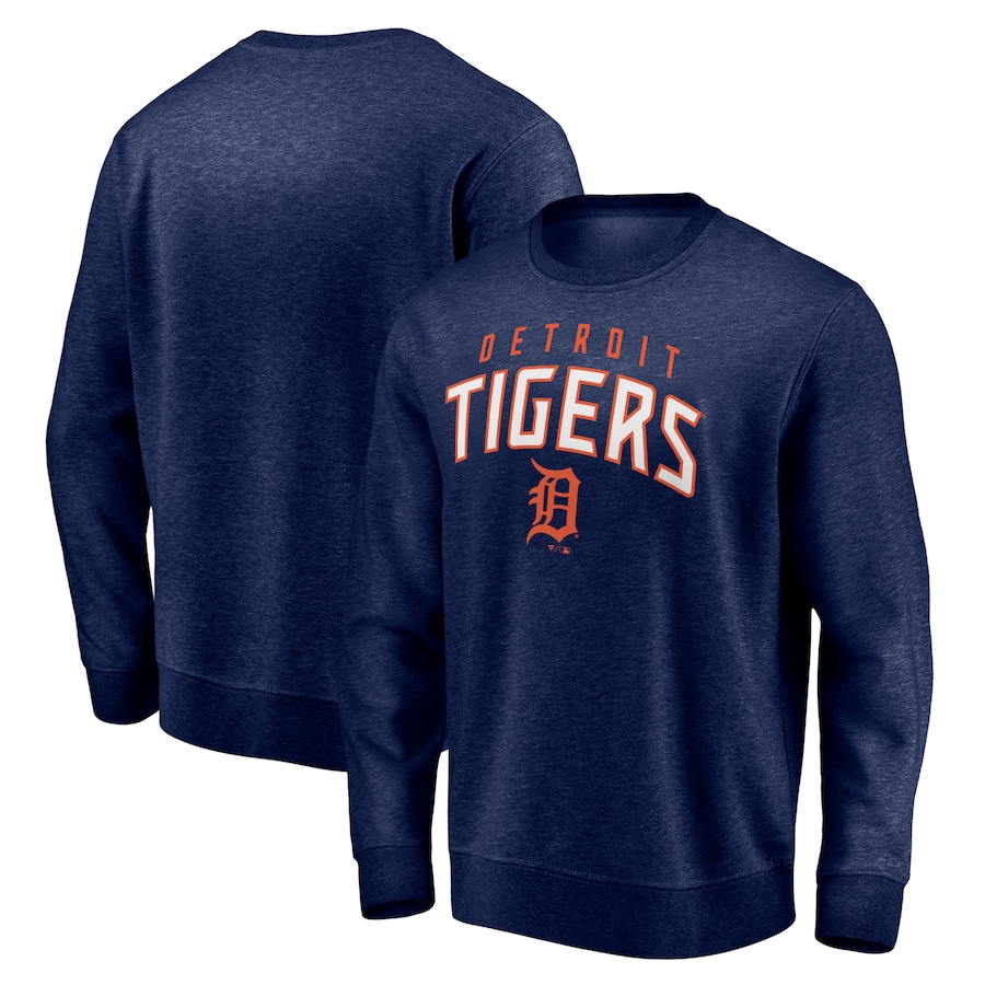 Men's Detroit Tigers Navy Gametime Arch Pullover Sweatshirt Men's Detroit Tigers Navy Gametime Arch Pullover Sweatshirt
