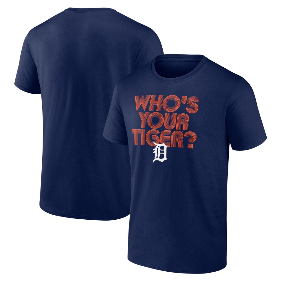 Men's Detroit Tigers Navy Tiger Daddy T-Shirt Men's Detroit Tigers Navy Tiger Daddy T-Shirt