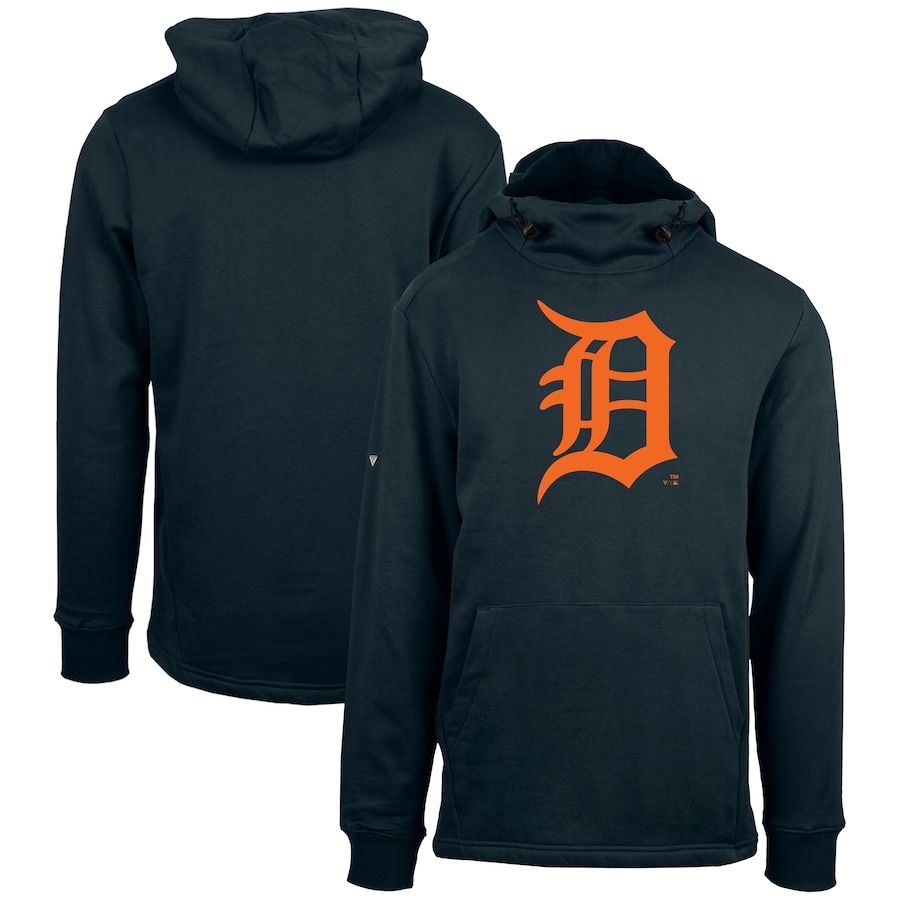 Men's Detroit Tigers Levelwear Navy Shift Sportswear Core Logo Pullover Hoodie