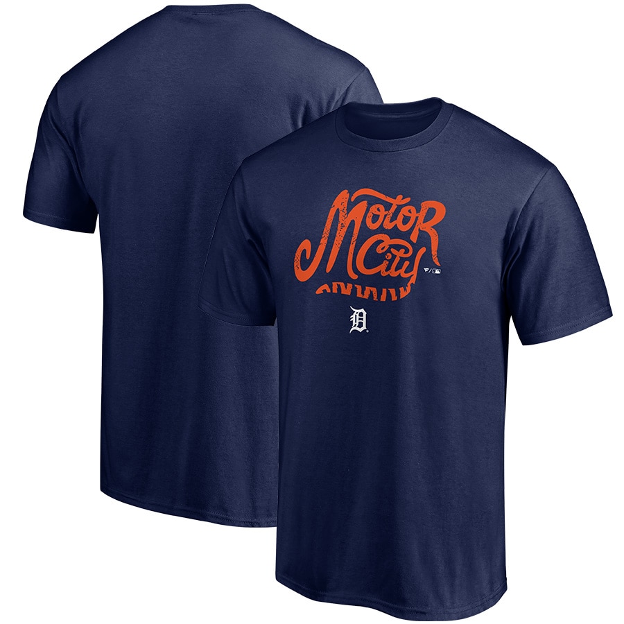 Men's Detroit Tigers Navy Local T-Shirt Men's Detroit Tigers Navy Local T-Shirt