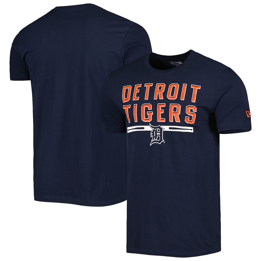 Men's Detroit Tigers New Era Navy Batting Practice T-Shirt