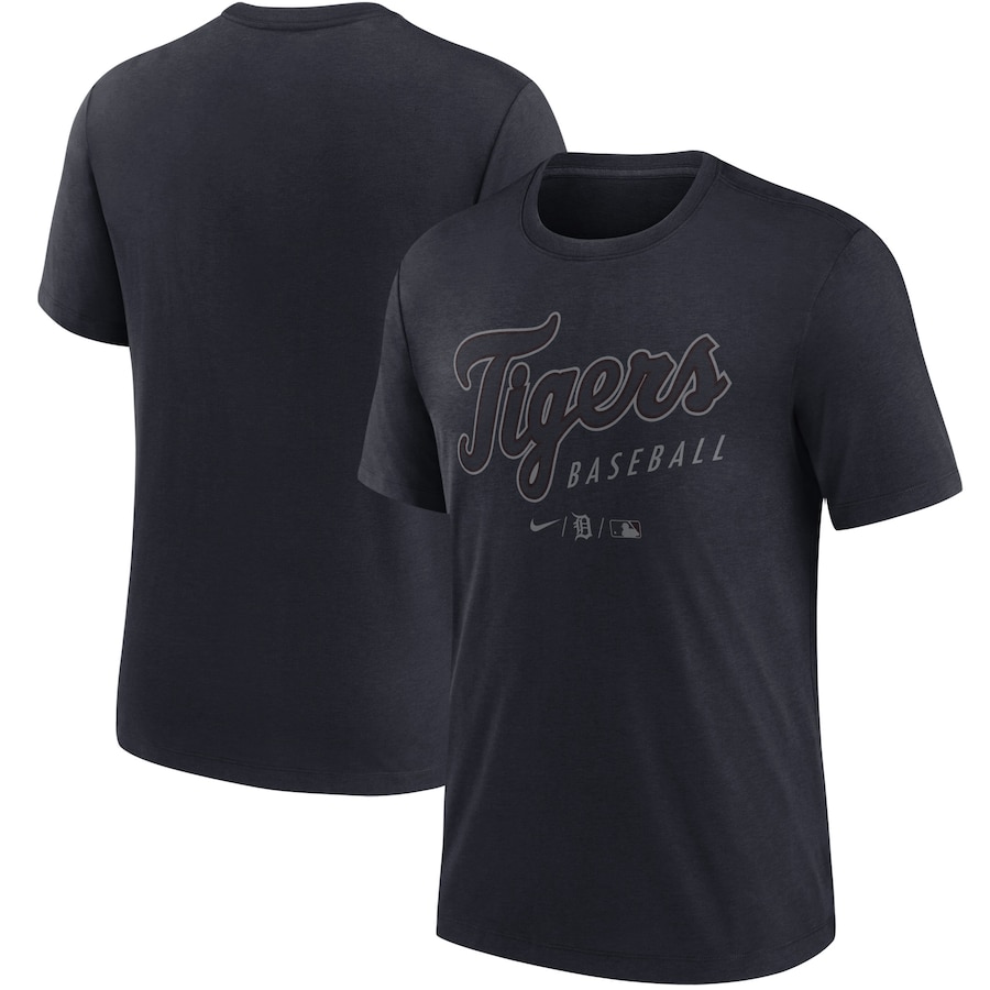 Men's Detroit Tigers Nike Navy Authentic Collection Early Work Performance Tri-Blend T-Shirt Men's Detroit Tigers Nike Navy Authentic Collection Early Work Performance Tri-Blend T-Shirt