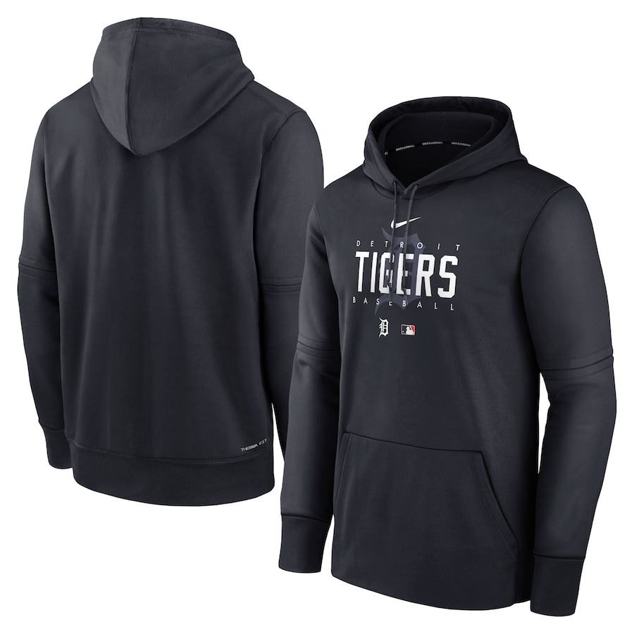 Men's Detroit Tigers Nike Navy Authentic Collection Pregame Performance Pullover Hoodie Men's Detroit Tigers Nike Navy Authentic Collection Pregame Performance Pullover Hoodie