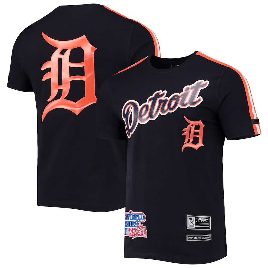 Men's Detroit Tigers Pro Standard Navy 1984 World Series Taping T-Shirt