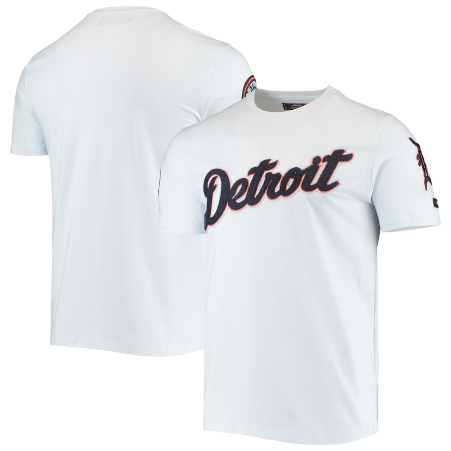 Men's Detroit Tigers Pro Standard White Team Logo T-Shirt